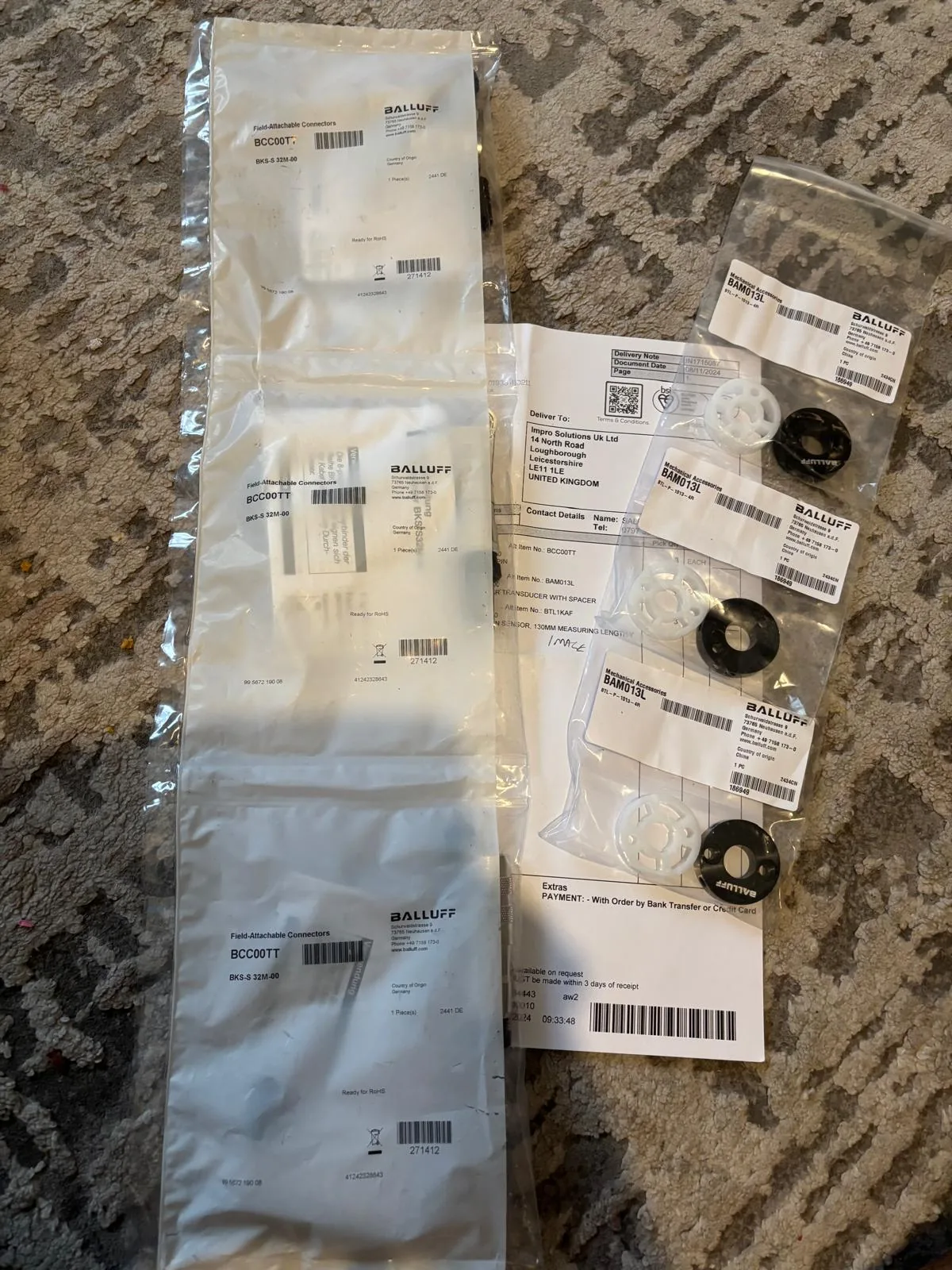 balluff bcc0tt field attachable connector bks gs 3289 00 supplied goods evidence for automation connector / sensor accessory by Impro Solutions Bangladesh and Impro Solutions UK.