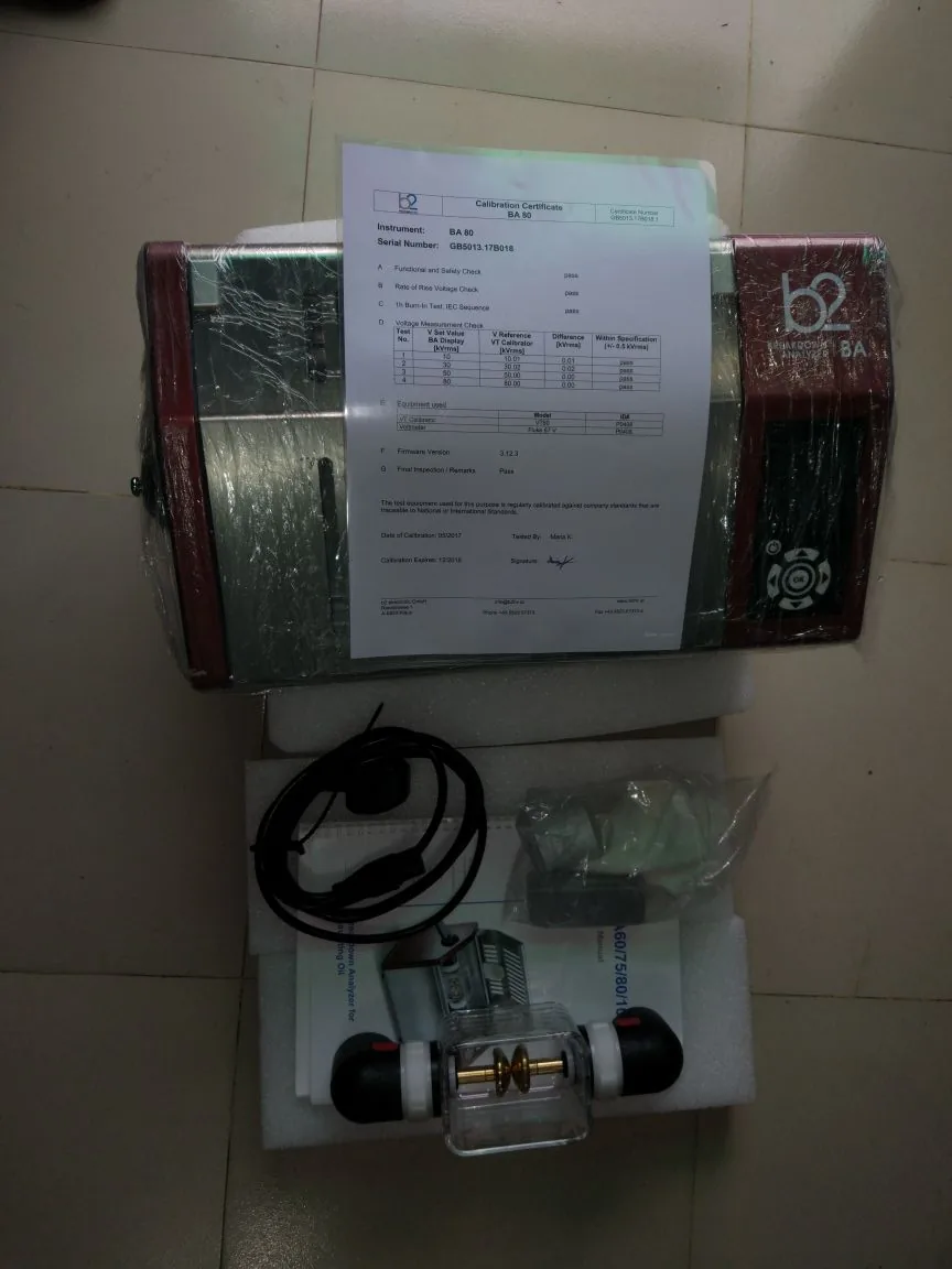 Oil Tester B2B supplied goods evidence for mro spares / multi brand supply by Impro Solutions Bangladesh and Impro Solutions UK.