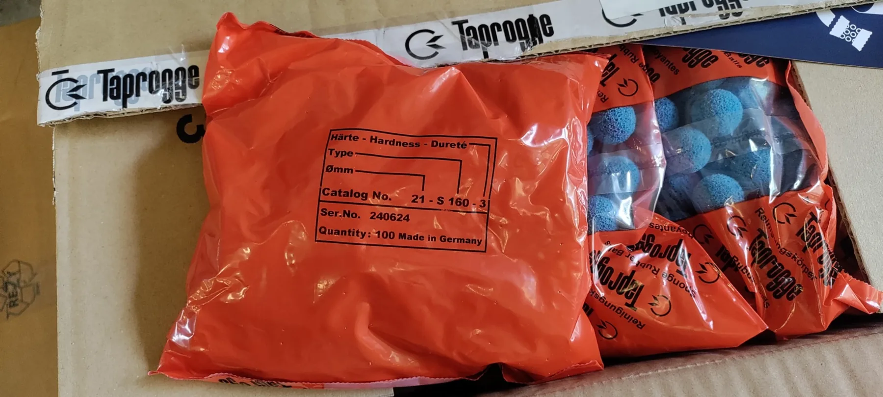 Taprogge supplied goods evidence for cooling water / condenser cleaning by Impro Solutions Bangladesh and Impro Solutions UK.